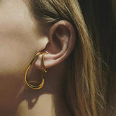 Minimalist Stacked Ear Cuff Earrings