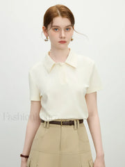 Slim Polo Collar Short Sleeve T-Shirt