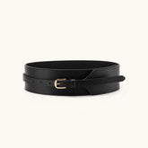 Solid Color Wide Minimal Waist Belt