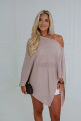 Jamie Poncho Top-Mocha