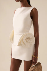Chic Floral Embellished Party Dress