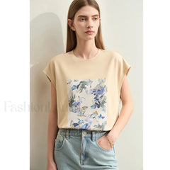Oil Painting Floral T-Shirt