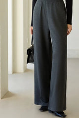 Antibacterial Fleece High Waist Knit Pants