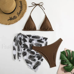 Split Classic Print Three Piece Set