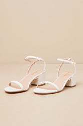Julie White Ankle Strap Heels