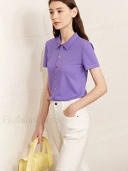 Polo Knit Slim Fit T-Shirt