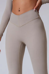 V-Waist Brushed Booty Lifting Workout Leggings