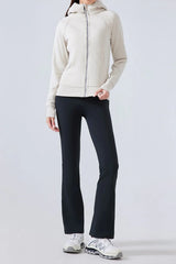 High-Waisted Fleece Lined Flared Yoga Leggings