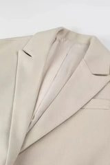 Tassel Accent Extended Length Overcoat