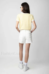 Yellow Contrast Color T-Shirt