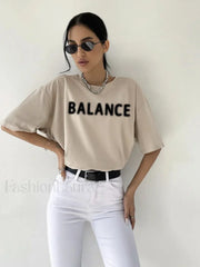 Vintage Letter Printed T-Shirt