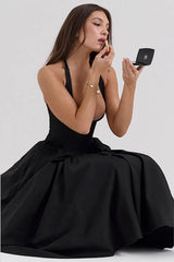 Halter Backless Tie Party Dress