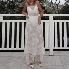 Flower Mesh Floral Dress Cover Up