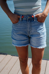 High-Rise Boyfriend Denim Short