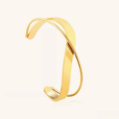 Vintage Geometric Open Bangle Bracelet