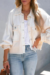 Brushed Waffle Long Sleeve Coat