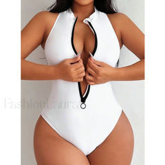 Sports Push Up Closed Swim One Piece