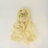 Solid Color Lightweight Linen Feel Long Elegant Scarf