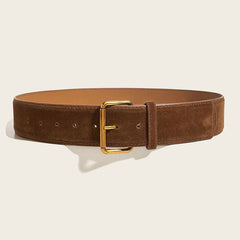 Vintage Suede Wide Waist Belt