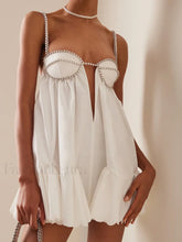 Sequin Hollow Back Mini Dress