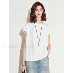 Spring New Round Neck Cotton T-Shirt