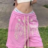 Streetwear Pink Skateboard Jogging Short