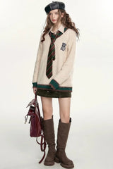 Soft Mohair V Neck Pullover Sweater