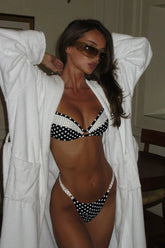 Chic Polka Dot Low Waist Bikini Set