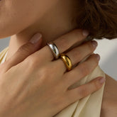 Minimalist Round Stainless Steel Ring