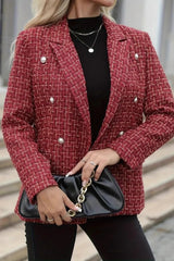 Double-Breasted Casual Blazer