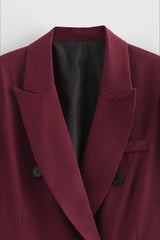 Oversized Wide Lapel Structured Blazer