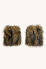Raccoon Faux Fur Mid Calf Boot Cuffs