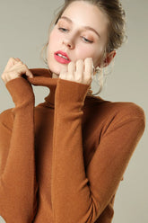 Stacked Neck Lightweight Wool Knit Top