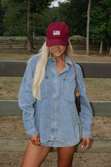 Washed Denim Shacket