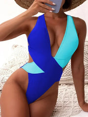 Scrunch Deep V Cross Backless One Piece