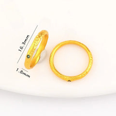 Vintage Hammered Gold Green Zircon Ring