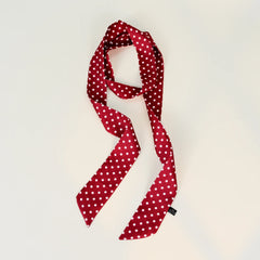 Polka Dot Elegant Long Thin Print Neck Scarf