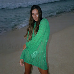 Long Sleeve Shirt Beach Cover Up