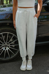 Andria Jogger Pants-Light Heather Grey