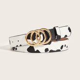 Retro Animal Print Statement Waist Belt