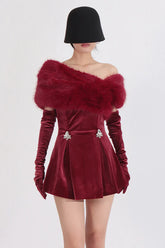 Crystal Embellished Strapless Bandage Dress