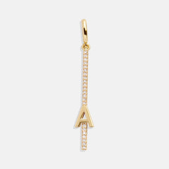Custom Initial Charm - Gold/Pavé