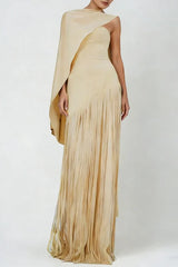 Fringe Hem Slim Fit Shawl Design Boho Dress