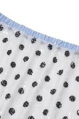 Low Waist Polka Dot Print Skirt