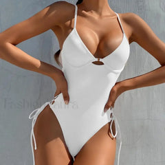 Spaghetti Strap Backless One Piece