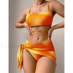 Tie Dyed Mesh Gradient Three Piece Set