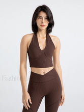Halter Cropped Graceful Tank Top