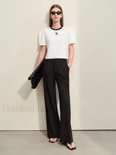 Spliced Mutton Sleeve T-Shirt