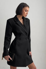 Waist Cinched Sweet Suit Style Strappy Work Dress