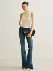 Tie Neck Halter Top